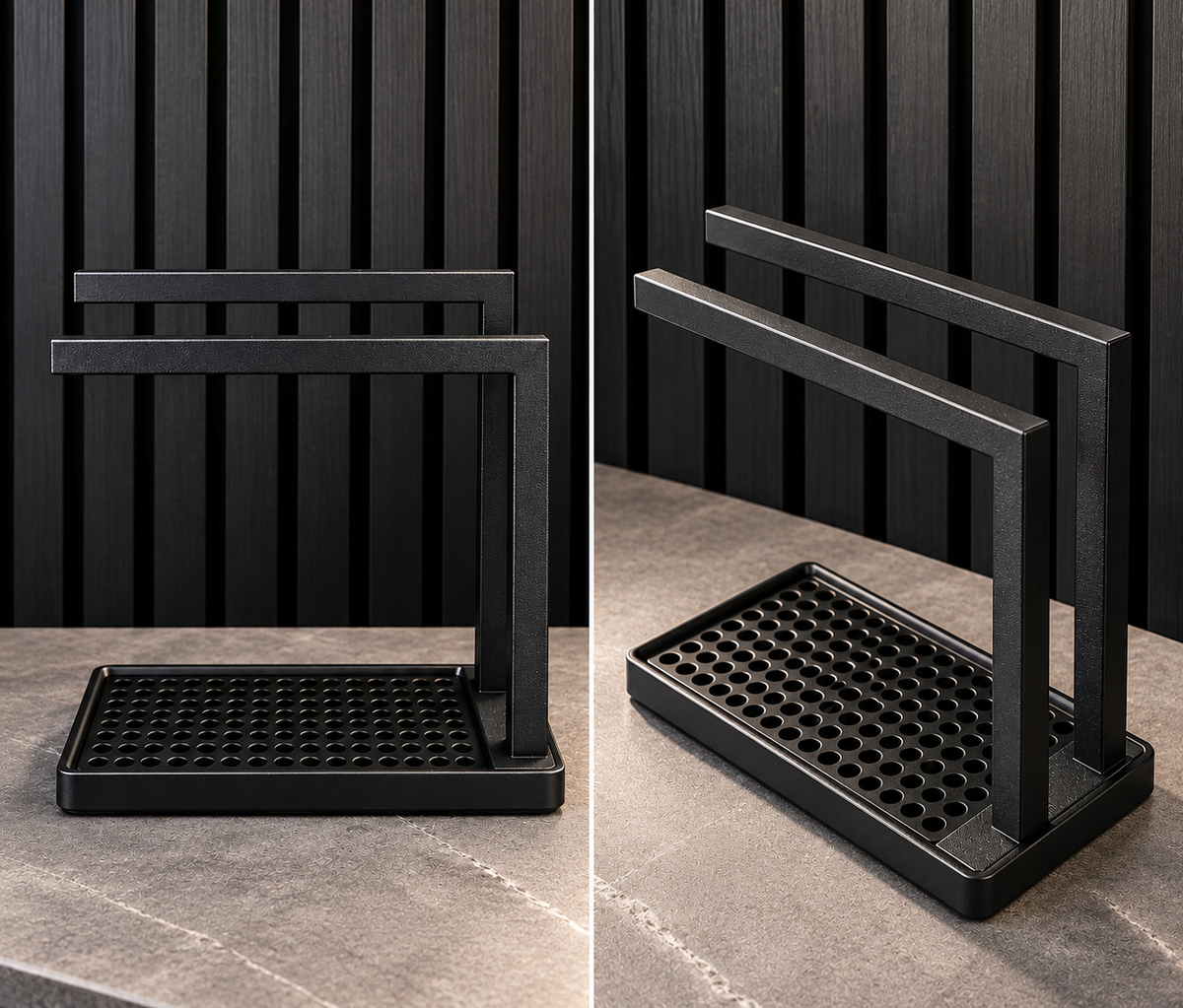 Modern Kitchen Sink Organiser & Towel Holder