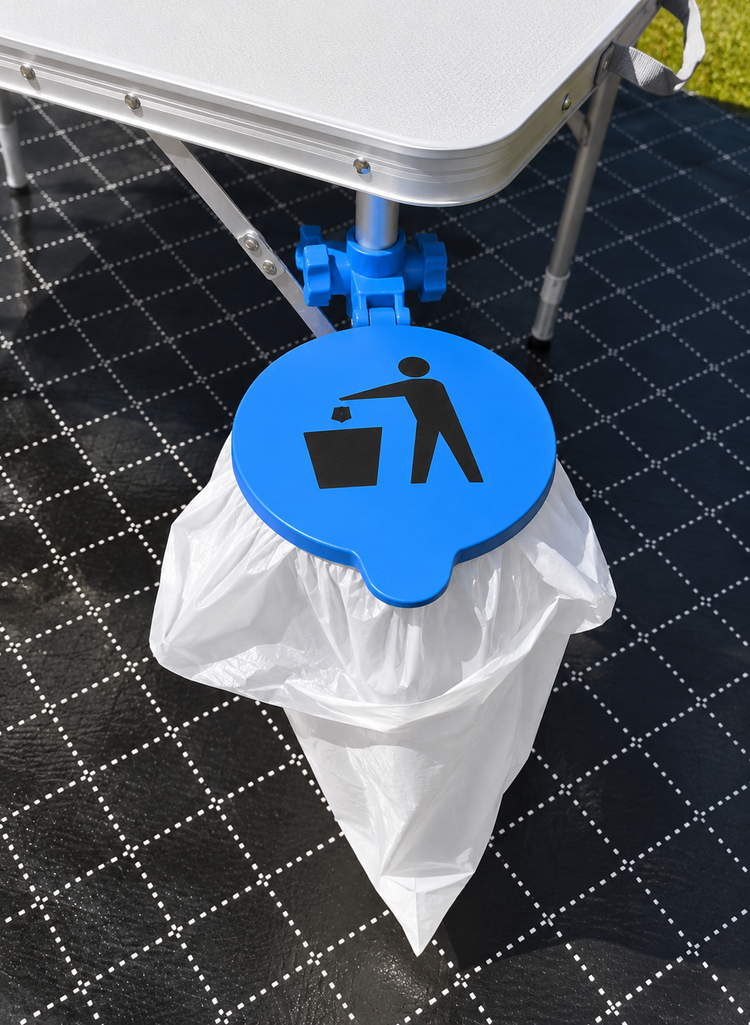 Camping Table Clamp on Bin