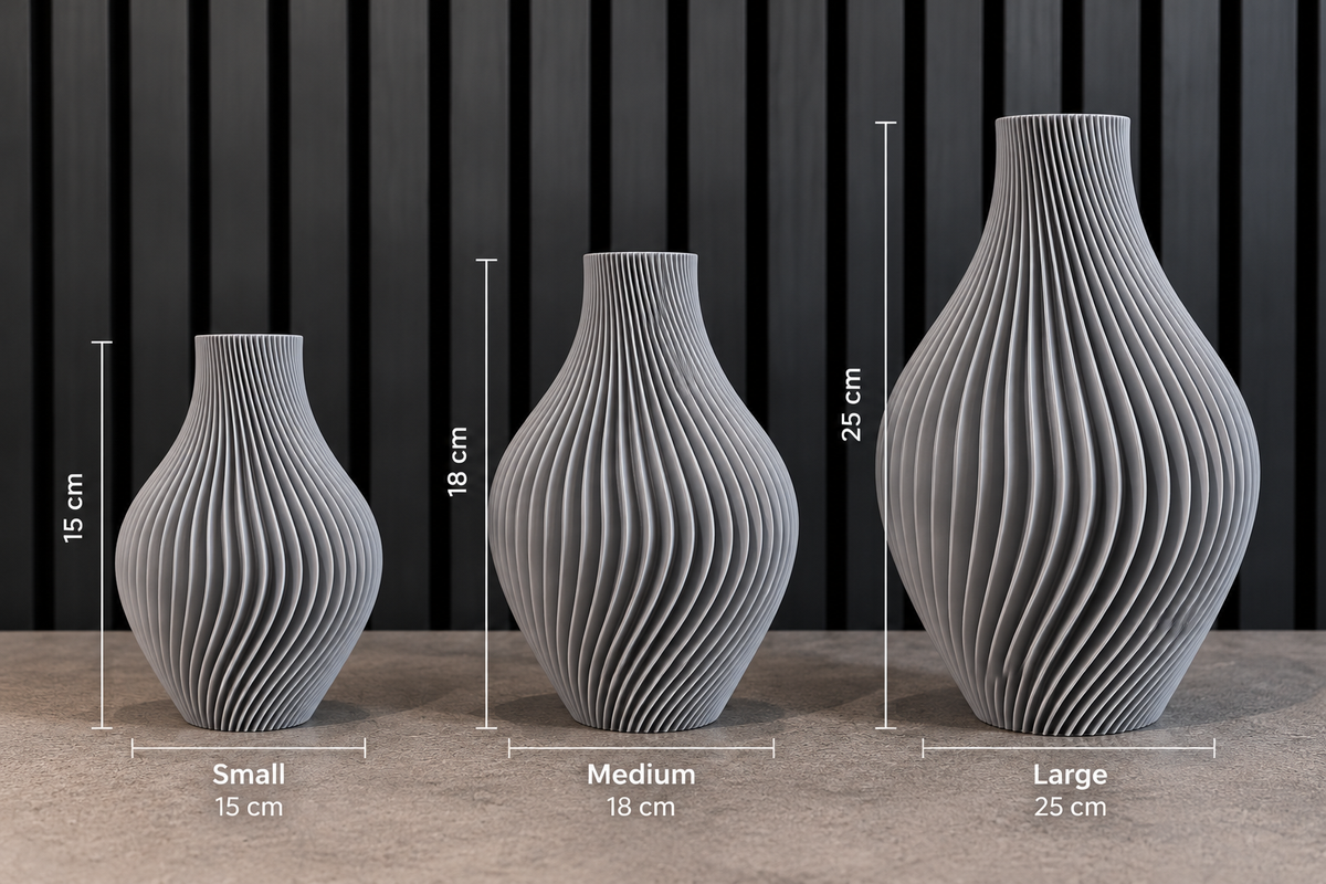 Sculptural Spiral Vase