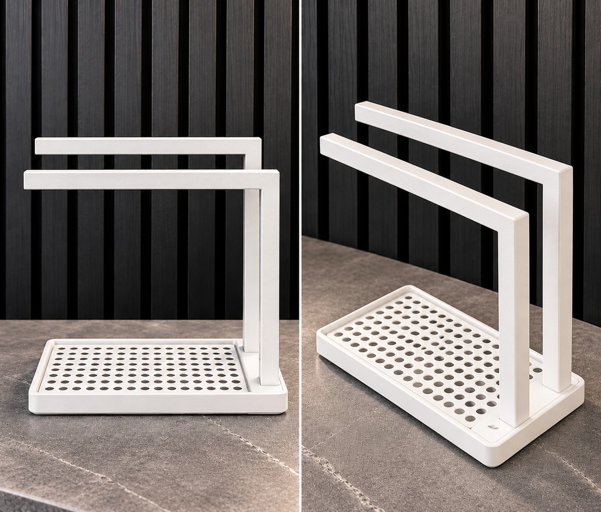 Modern Kitchen Sink Organiser & Towel Holder