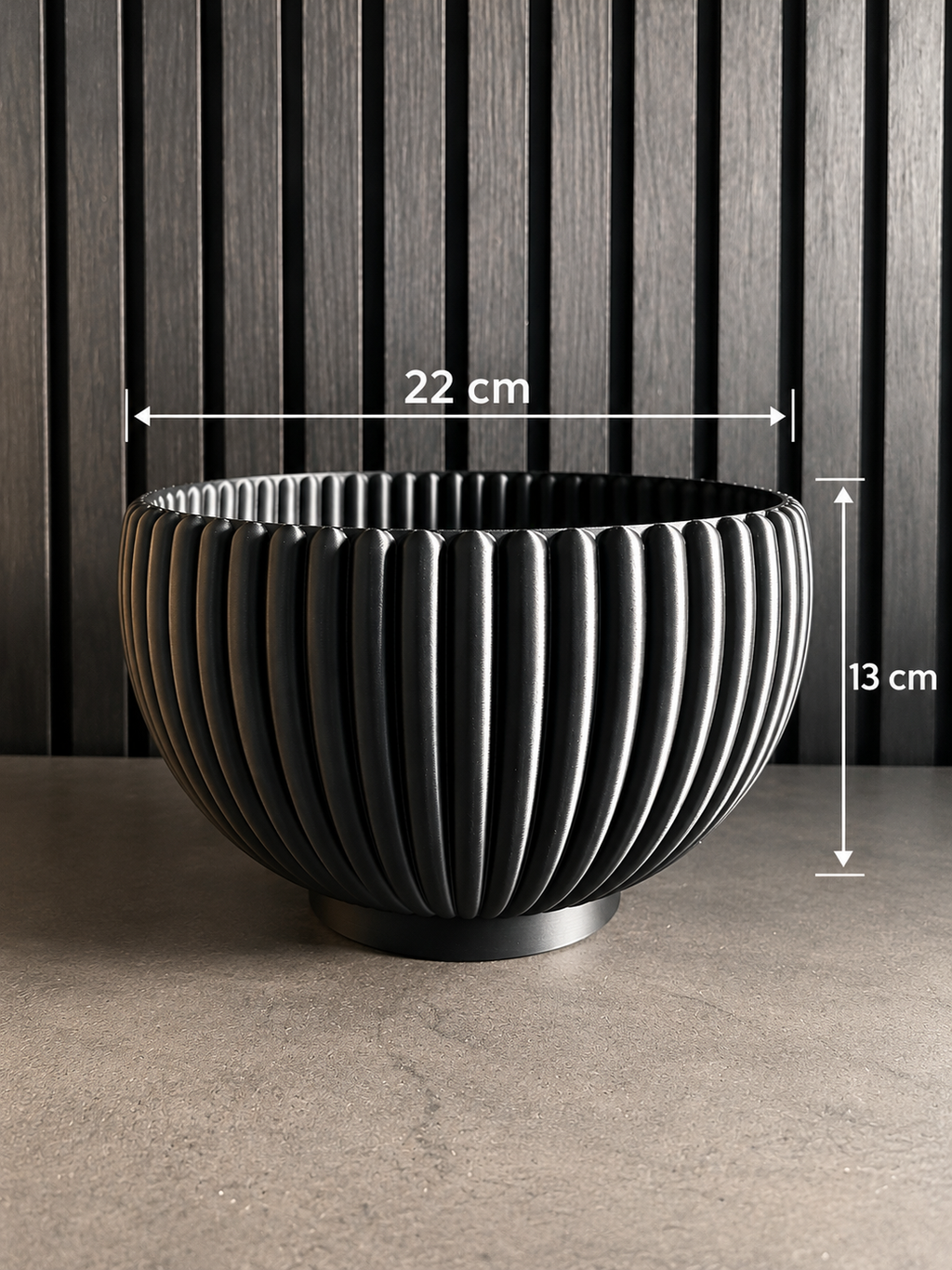 Ribbed Fruit Bowl