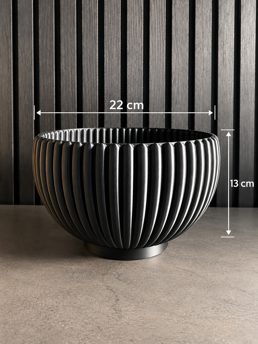 Ribbed Fruit Bowl