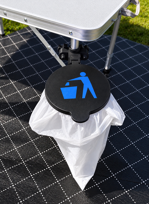 Camping Table Clamp on Bin