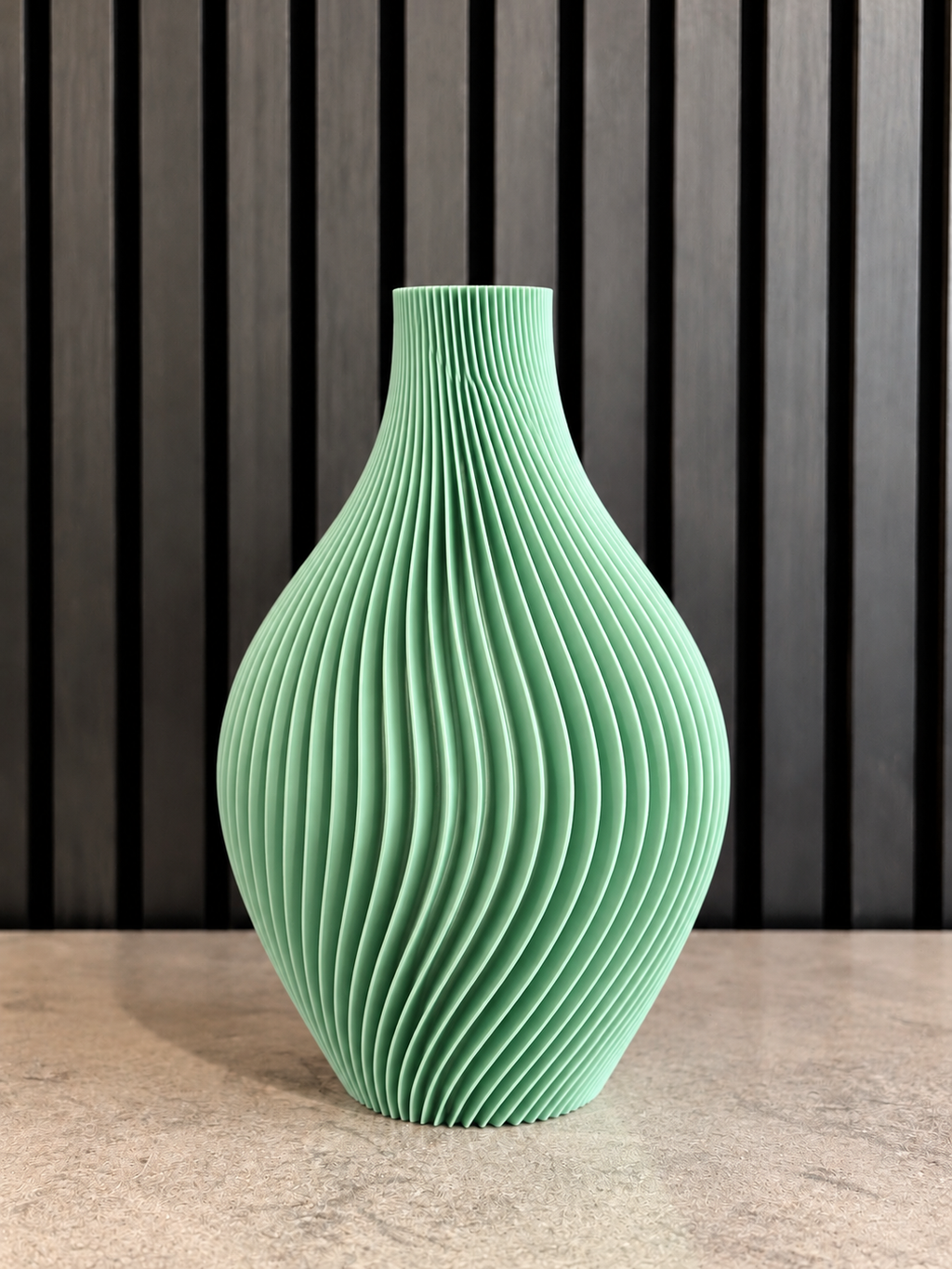 Sculptural Spiral Vase